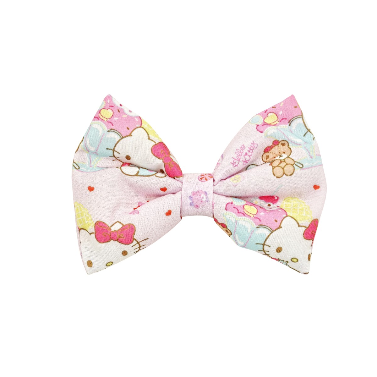 fiongkos_139 Χειροποίητο λαστιχάκι μαλλιών με θέμα HELLO KITTY - Image 1