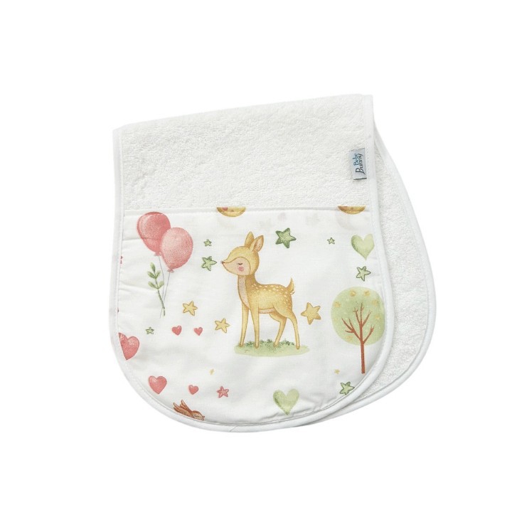758-deer-pink Λαβέτα πετσετέ 23/54 σμ Ελάφι ροζ - Image 1